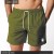 Olive Branded Swimming Shorts
